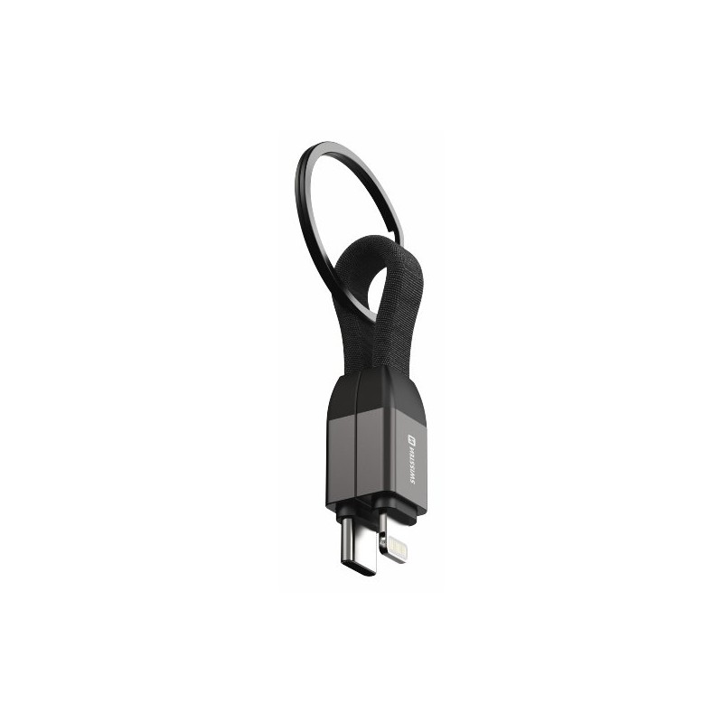Swissten magnetický keychain kabel usb-c / lightning 9,7 cm