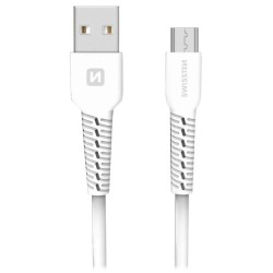 Swissten datový kabel usb/micro usb bílý 1,2m (samoprodavač)