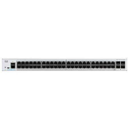 Cisco Catalyst C1000-48T-4X-L switch, 48x 100/1000 + 4x 100/1000/10000 SFP+