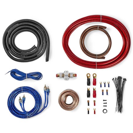 NEDIS sada audiokonektorů do auta/ 1200W/ pozlacené/ blistr/ 5m