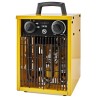 NEDIS průmyslový horkovzdušný ventilátor/ termostat/ spotřeba 2000 W/ 2 nastavení teploty/ IP24/ integ. úchyty/ žlutý