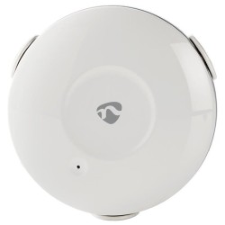 NEDIS Wi-Fi chytrý detektor úniku vody/ napájení z baterie/ hlasitost 50 dB/ Android & iOS/ bílý