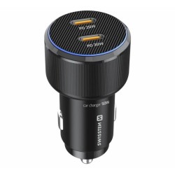 Swissten Cl Adaptér 2x USB-C PD, 50W Černý