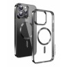 Swissten POUZDRO CLEAR JELLY MagStick METALLIC PRO IPHONE 15 PRO MAX ČERNÉ