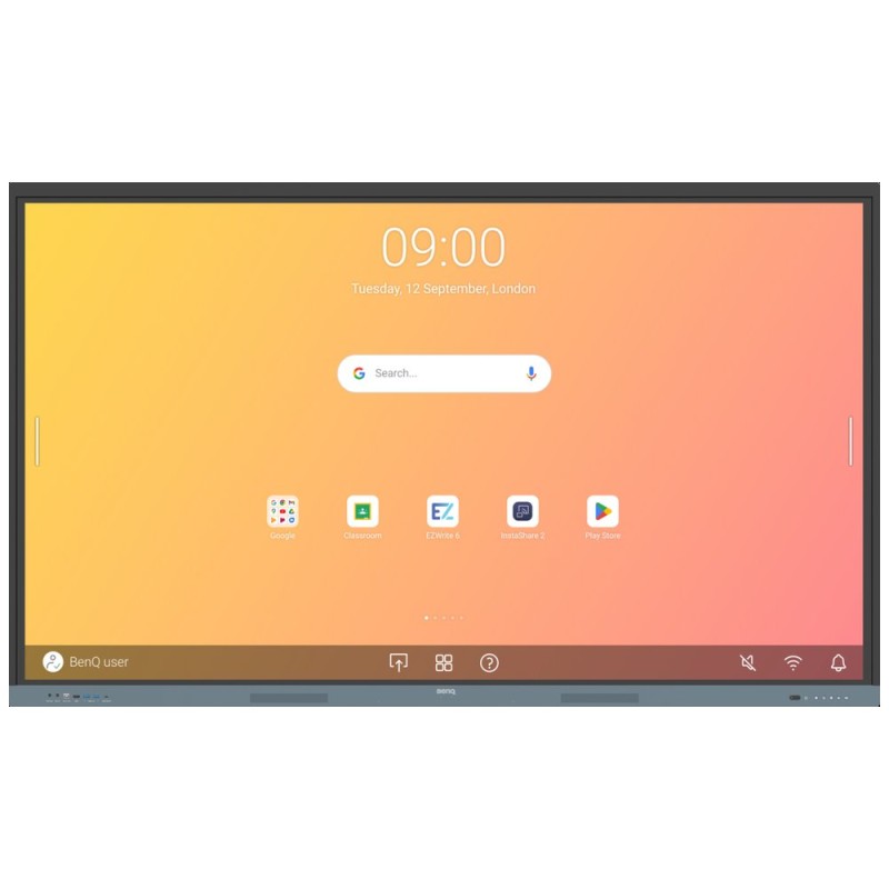 BENQ dotykový panel 86" RE8604/ UHD 4K/8GB I 128GB /provoz 18/7/ HDMI/DP/ USB-C/ LABN/Android 13/40 dotykových bodů