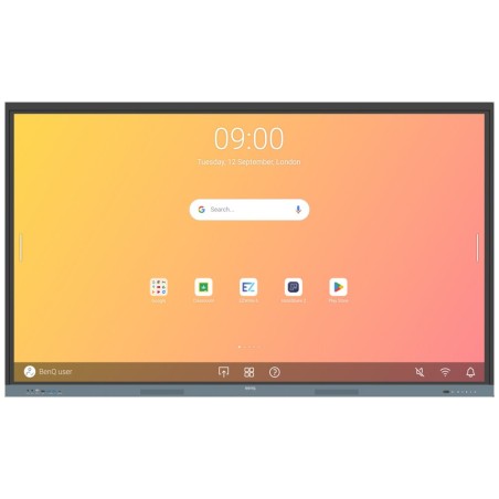 BENQ dotykový panel 86" RE8604/ UHD 4K/8GB I 128GB /provoz 18/7/ HDMI/DP/ USB-C/ LABN/Android 13/40 dotykových bodů