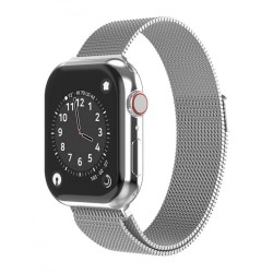 Swissten řemínek pro apple watch milánský tah 42 / 44 / 45 / 49 mm stříbrný