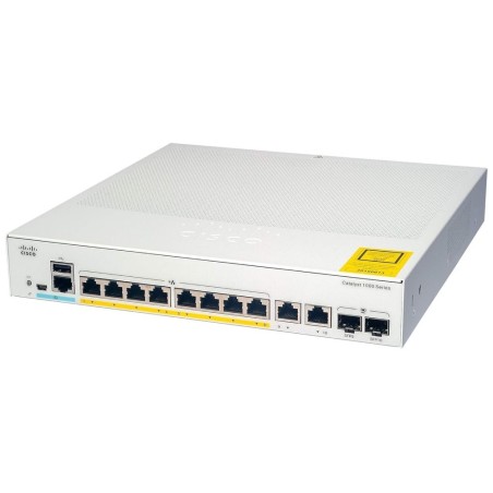 Cisco Catalyst 1000 switch 8port GE, Full POE, Ext PS, 2x1G SFP