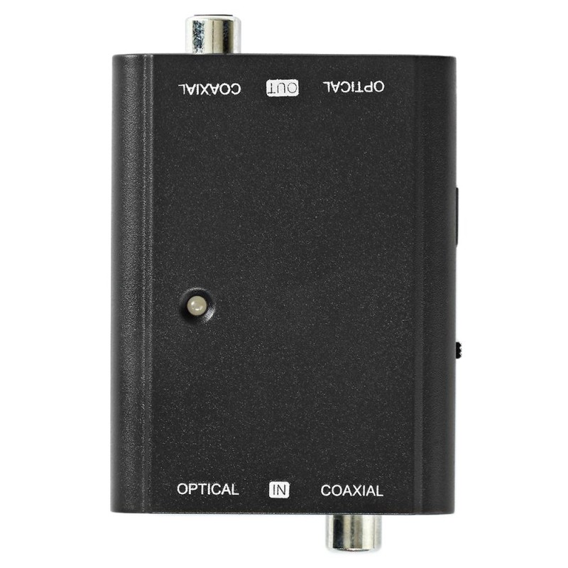 NEDIS digitální audio převodník/ 2cestný/ zásuvka RCA + zásuvka Toslink/ zásuvka RCA + zásuvka Toslink/ černý
