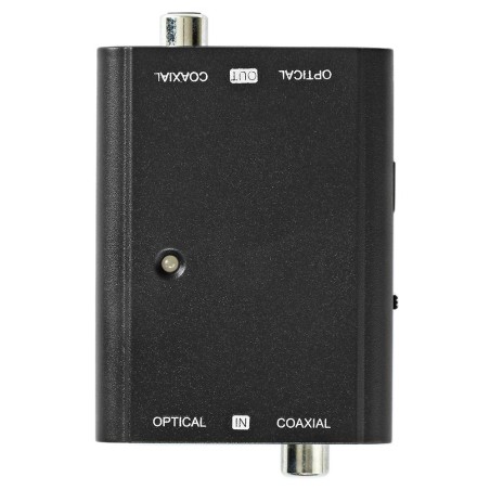 NEDIS digitální audio převodník/ 2cestný/ zásuvka RCA + zásuvka Toslink/ zásuvka RCA + zásuvka Toslink/ černý