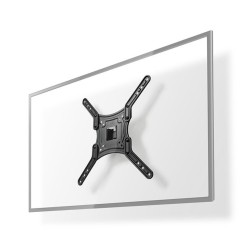 NEDIS nástěnný TV držák/ 23 - 55"/ nosnost 30 kg/ náklon 20°/ otočný 0 - 70°/ Full Motion/ ocel/ černý