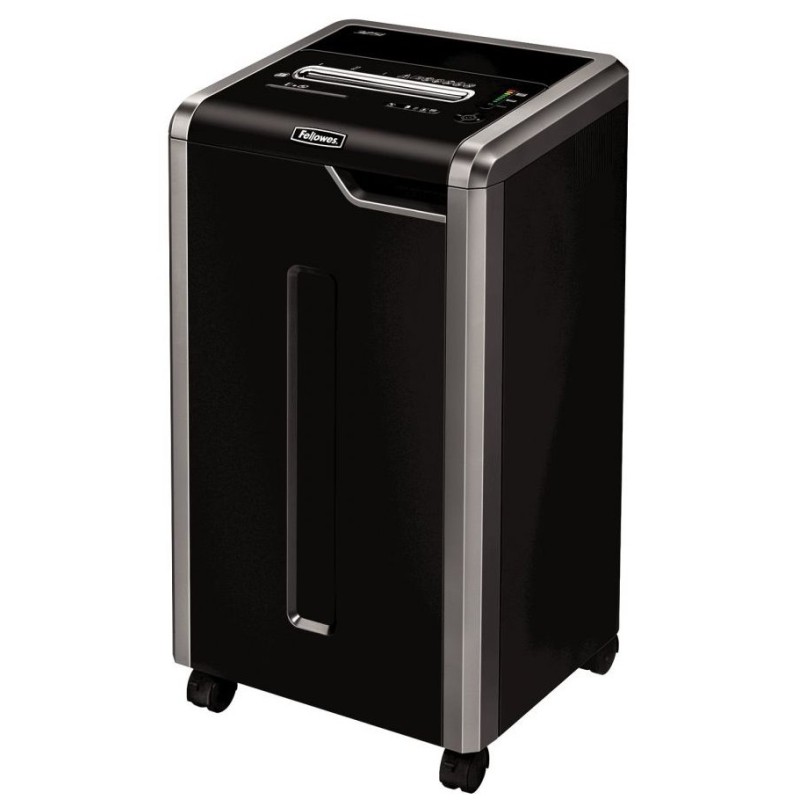 FELLOWES skartovač 325 i/ přímý řez 5,8 mm/ objem koše 83 l/ stupeň utajení P-2/ černý