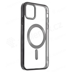 Swissten POUZDRO CLEAR JELLY MagStick METALLIC PRO IPHONE 13 ČERNÉ