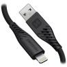 Swissten datový kabel soft silicone usb-a / lightning 0,4 m černý