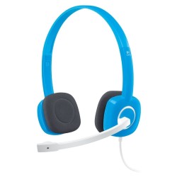 Logitech Headset Stereo H150/ drátová sluchátka + mikrofon/ 3,5 mm jack/ modrá
