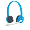 Logitech Headset Stereo H150/ drátová sluchátka + mikrofon/ 3,5 mm jack/ modrá