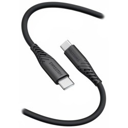 Swissten datový kabel soft silicone usb-c / usb-c 0,4 m černý