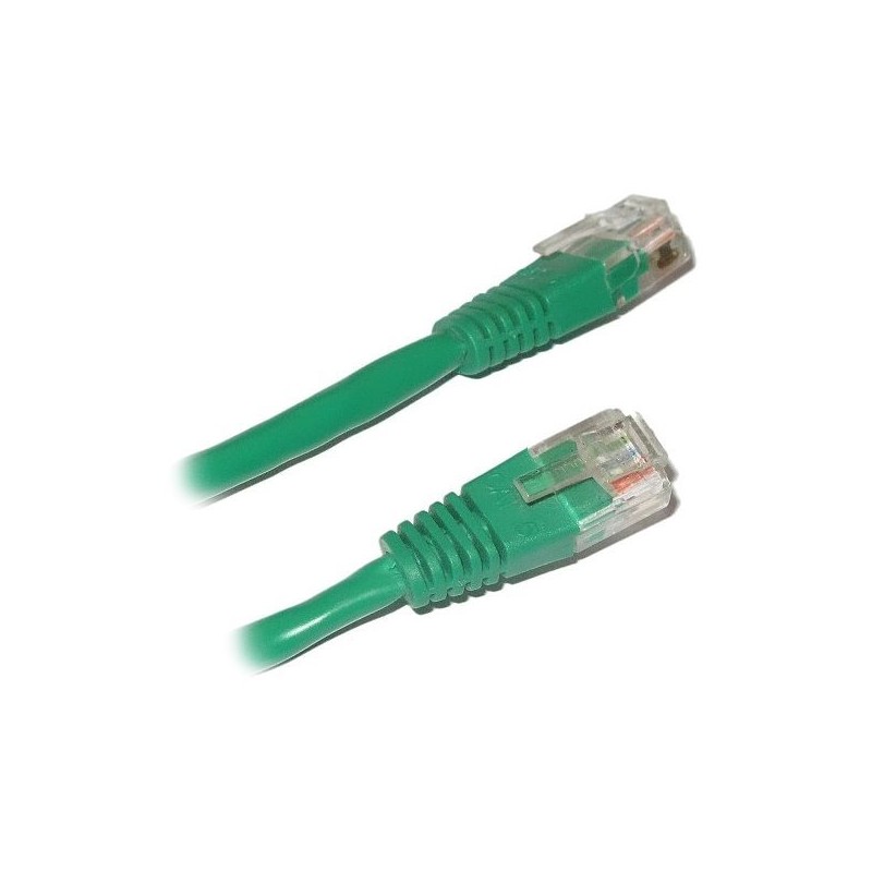 XtendLan patch kabel Cat6, UTP - 0,25m, zelený (prodej po 10 ks)