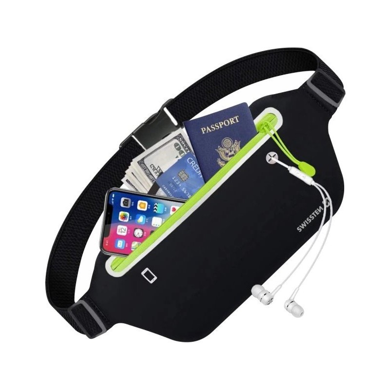Swissten pouzdrowaist bag černé