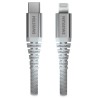 Swissten datový kabel kevlar usb-c / lightning 1,5 m bílý