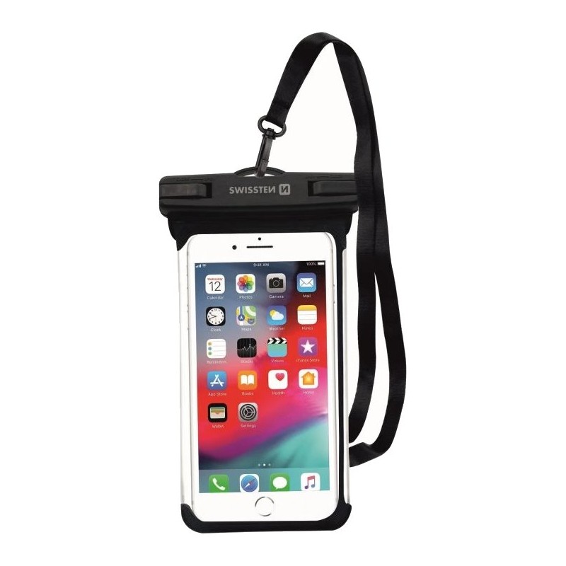 Swissten vodotěsné pouzdro waterproof černé