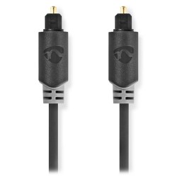 NEDIS optický audiokabel/ TosLink zástrčka - TosLink zástrčka / antracit/ box/ 3m