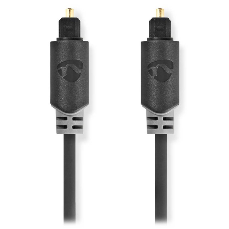 NEDIS optický audiokabel/ TosLink zástrčka - TosLink zástrčka / antracit/ box/ 3m