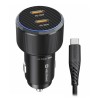 Swissten Cl Adaptér 2x USB-C PD, 50W Černý + Kabel USB-C / USB-C, 1 M