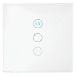 NEDIS Wi-Fi chytrý spínač/ nástěnný/ řídící jednotka záclon, rolet a žaluzií/ Android/ iOS/ Nedis® SmartLife/ bílý