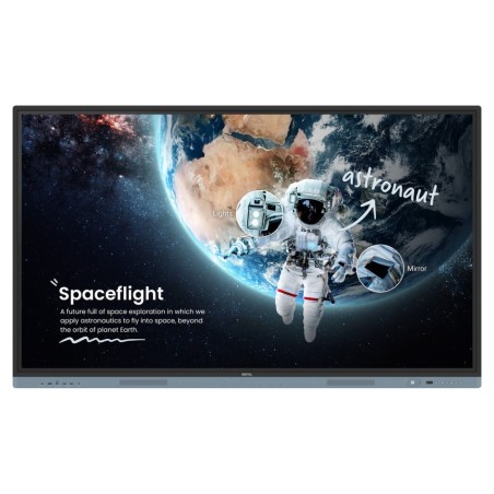 BENQ dotykový panel 65" RM6504/ UHD 4K/8GB I 32GB /provoz 18/7/ HDMI/DP/ USB-C/ Android 13/NFC/40 dotykových bodů