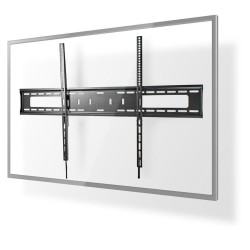 NEDIS nástěnný TV držák/ 60 - 100"/ nosnost 75 kg/ vzdálenost od stěny 30,5 mm/ fixní/ ocel/ černý