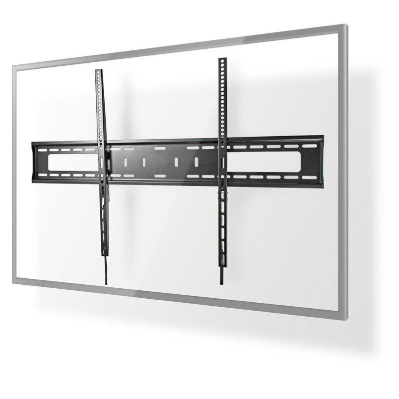 NEDIS nástěnný TV držák/ 60 - 100"/ nosnost 75 kg/ vzdálenost od stěny 30,5 mm/ fixní/ ocel/ černý
