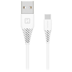 Swissten Datový Kabel Usb / Usb-C Bílý 1,5 M (7Mm)