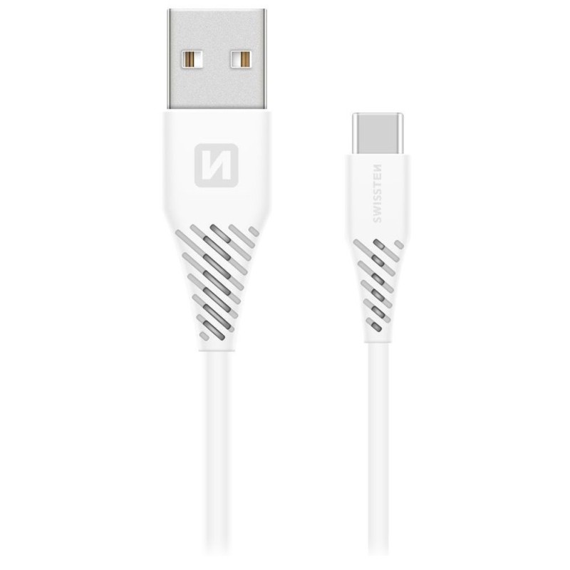 Swissten Datový Kabel Usb / Usb-C Bílý 1,5 M (7Mm)