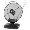 NEDIS aktivní pokojová DVB-T/T2 anténa/ FM / UHF / VHF/ rozsah příjmu 0-25 km/ LTE700/ zesílení 36 dB/ ovládání zesílení