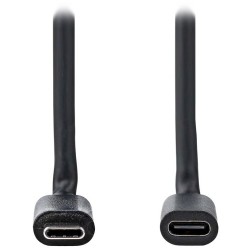 NEDIS prodlužovací kabel USB 3.2 Gen 1/ USB-C zástrčka - USB-C zásuvka/ kulatý/ černý/ bulk/ 1m