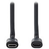 NEDIS prodlužovací kabel USB 3.2 Gen 1/ USB-C zástrčka - USB-C zásuvka/ kulatý/ černý/ bulk/ 1m