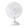 NEDIS stolní ventilátor/ průměr 30 cm/ výkon 35 W/ 3 rychlosti/ funkce oscilace/ kabel 1,5 m/ bílý
