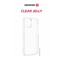 Swissten Pouzdro Clear JELLY pro Apple iPhone 16 Plus transparentní