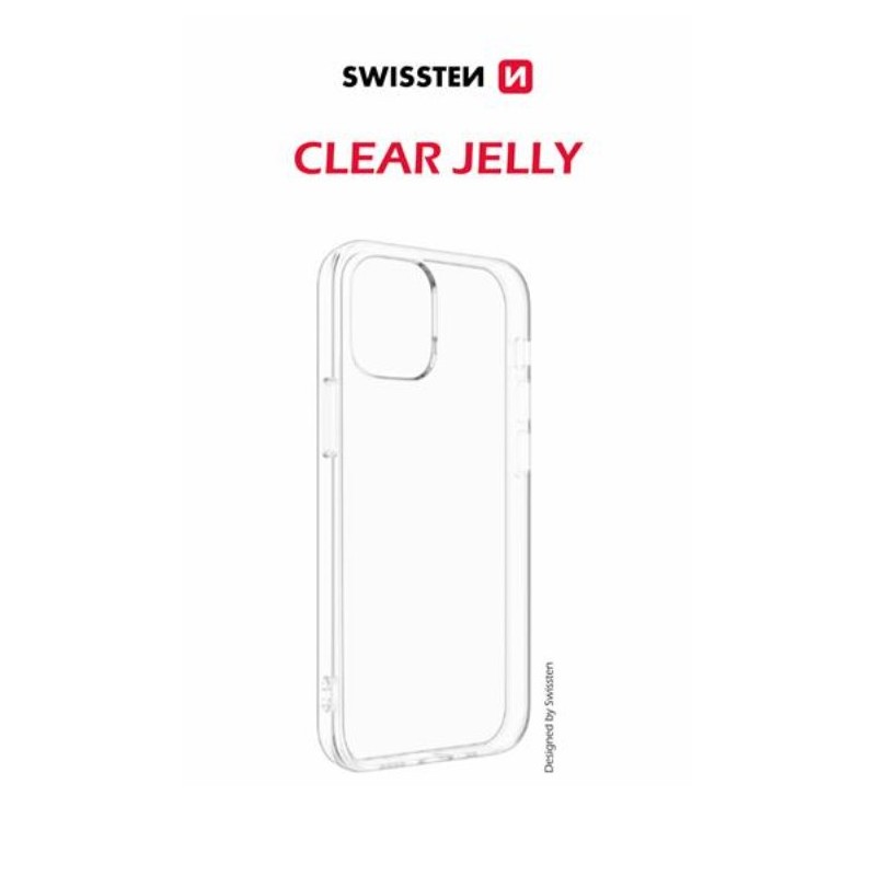 Swissten Pouzdro Clear JELLY pro Apple iPhone 16 Plus transparentní