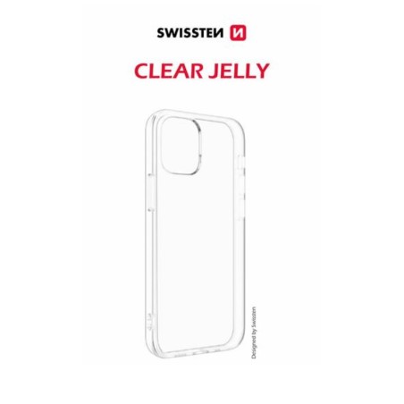 Swissten Pouzdro Clear JELLY pro Apple iPhone 16 Plus transparentní