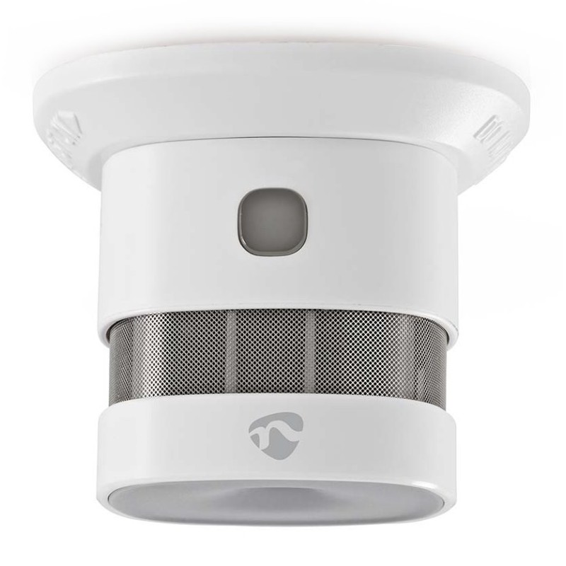 NEDIS chytrý detektor kouře/ Zigbee 3.0/ napájení z baterie/ životnost 10 let/ EN 14604/ Android & iOS/ 85 dB/ bílý