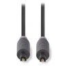 NEDIS optický audiokabel/ TosLink zástrčka - TosLink zástrčka / antracit/ box/ 2m