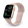 Swissten řemínek pro apple watch silikonový 38 / 40 / 41 mm pískově růžový
