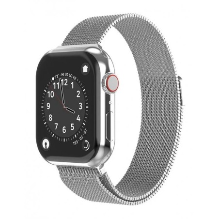 Swissten řemínek pro apple watch milánský tah 38 / 40 / 41 mm stříbrný