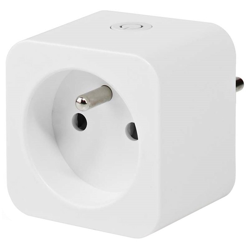 NEDIS Wi-Fi chytrá zásuvka/ měřič výkonu/ 16A/ francouzský typ E/ Android/ iOS/ Nedis® SmartLife/ bílá