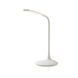 NEDIS LED lampička/ dobíjecí/ 5VDC/ dotykové funkce/ přirozená, studená, teplá bílá/ stmívatelná/ 250 lm/ bílá