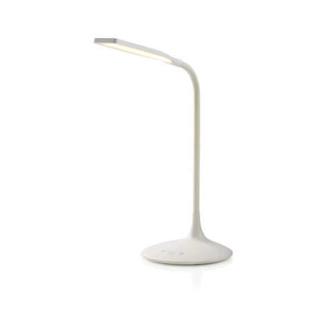 NEDIS LED lampička/ dobíjecí/ 5VDC/ dotykové funkce/ přirozená, studená, teplá bílá/ stmívatelná/ 250 lm/ bílá
