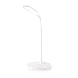 NEDIS LED lampička/ Qi nabíjení/ 15 W/ 100-240V/ přirozená, studená, teplá bílá/ stmívatelná/ 350lm/ 2700 - 6500K/ bílá