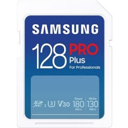 SAMSUNG PRO Plus SDXC 128GB + USB Adaptér / CL10 UHS-I U3 / V30